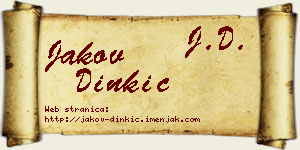 Jakov Dinkić vizit kartica